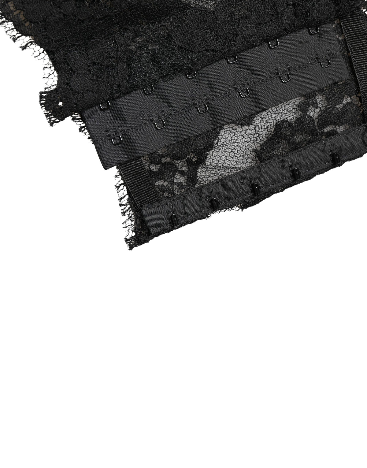 Dolce & Gabbana Schwarzer Spitzen-Bandeau-BH Tube Top Unterwäsche