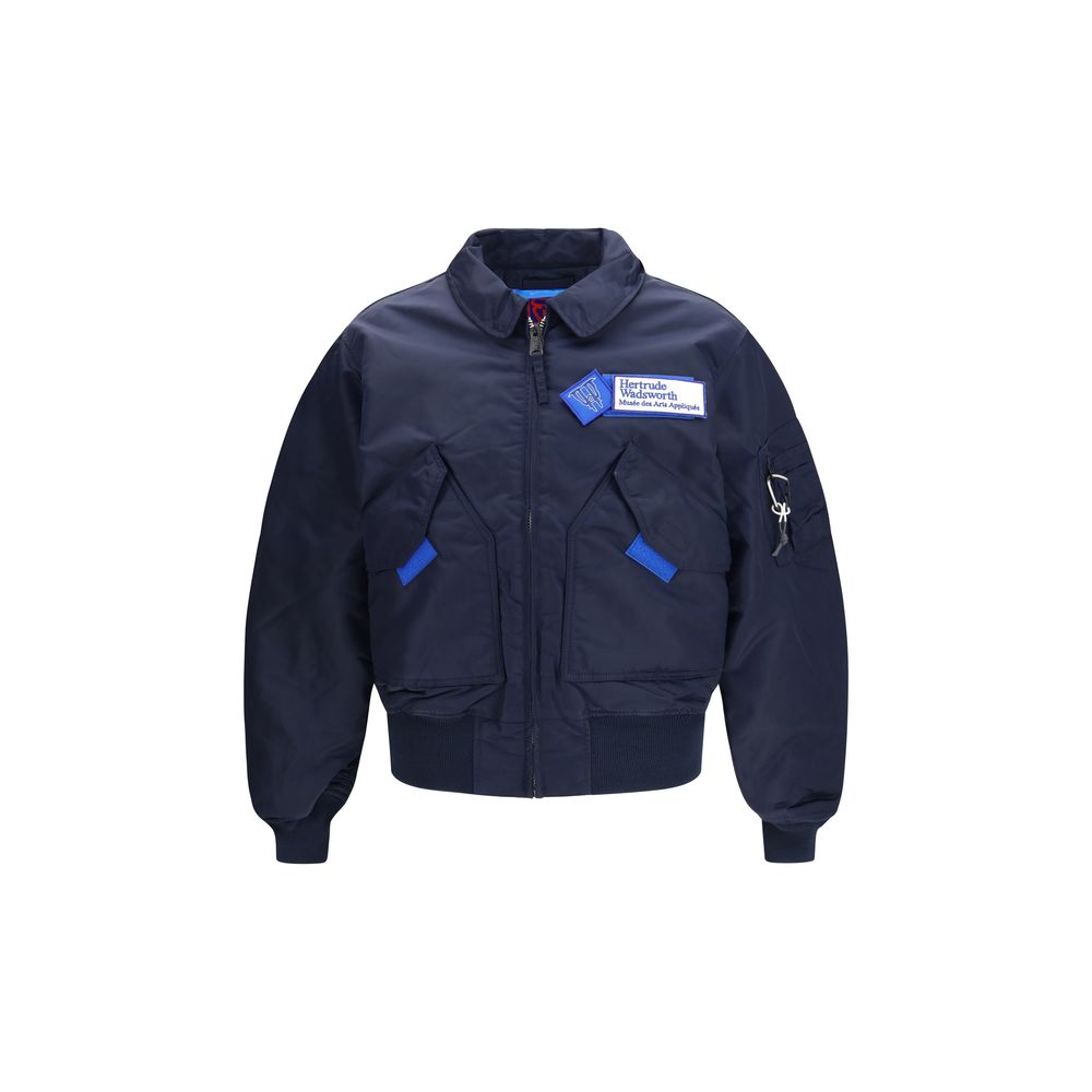 GR10K Blauer Nylon-Bomber
