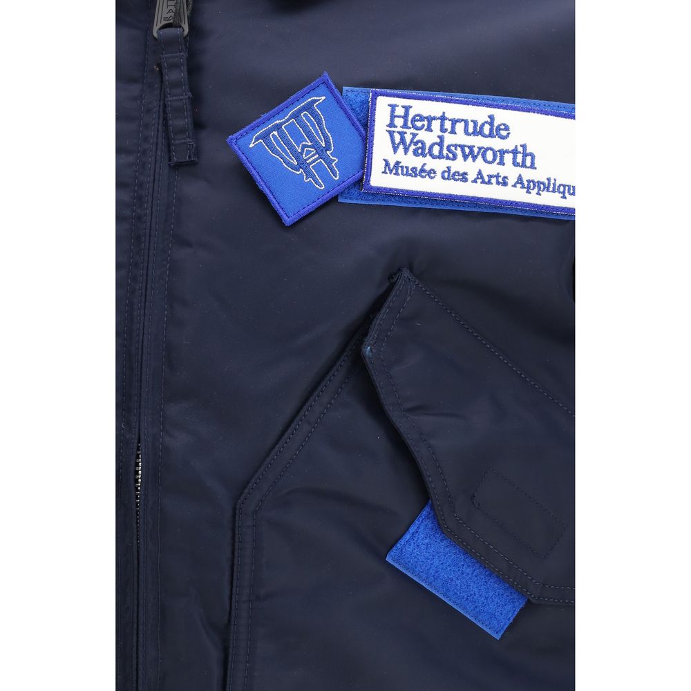 GR10K Blauer Nylon-Bomber