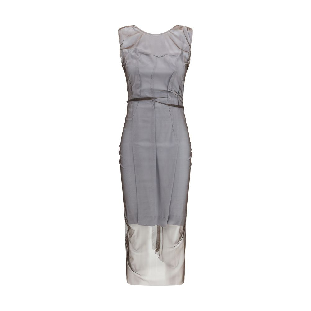Maison Margiela Braunes Polyamid Freizeitkleid