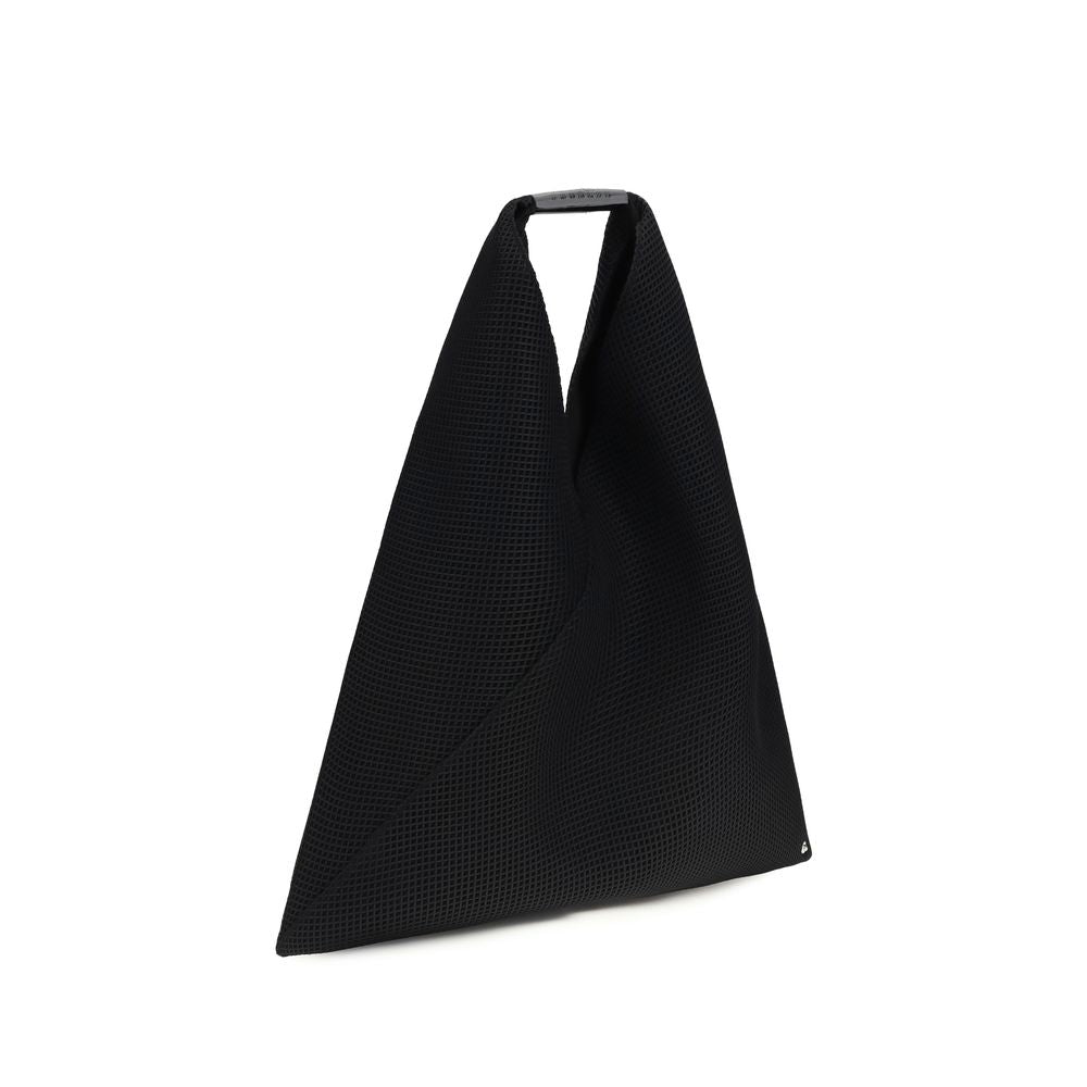 MM6 Schwarze Schultertasche aus Polyester