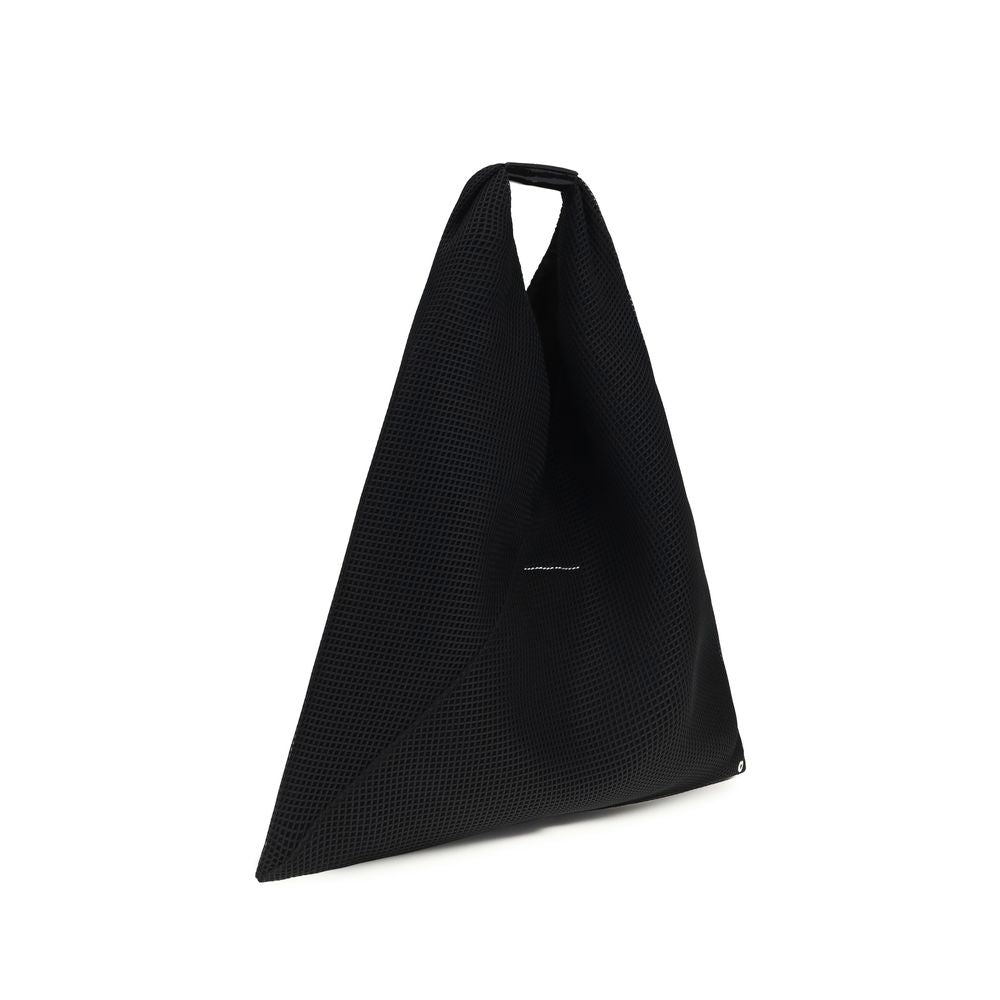 MM6 Schwarze Schultertasche aus Polyester