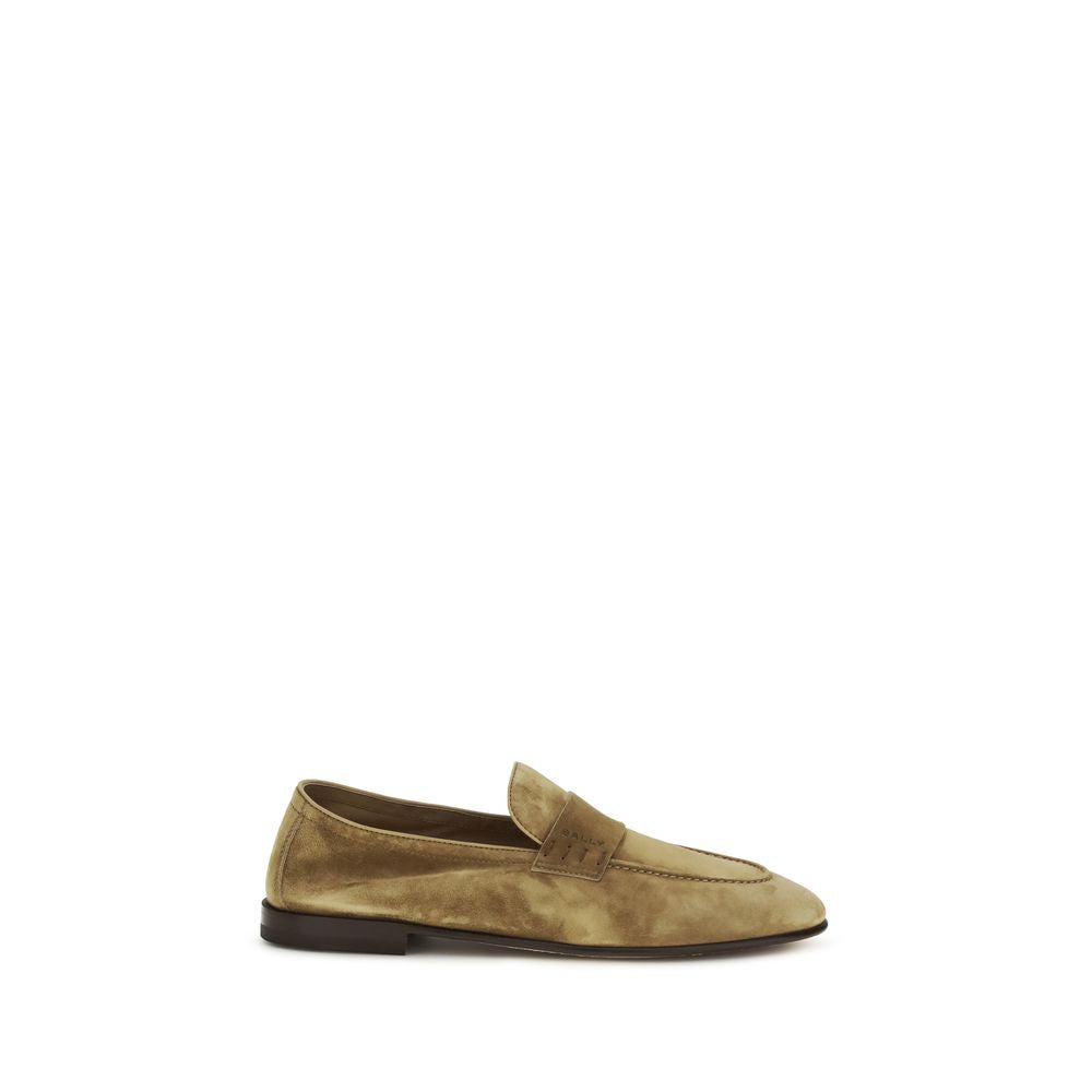 Bally Beige Kalbsleder Bos Taurus Slipper-Loafer