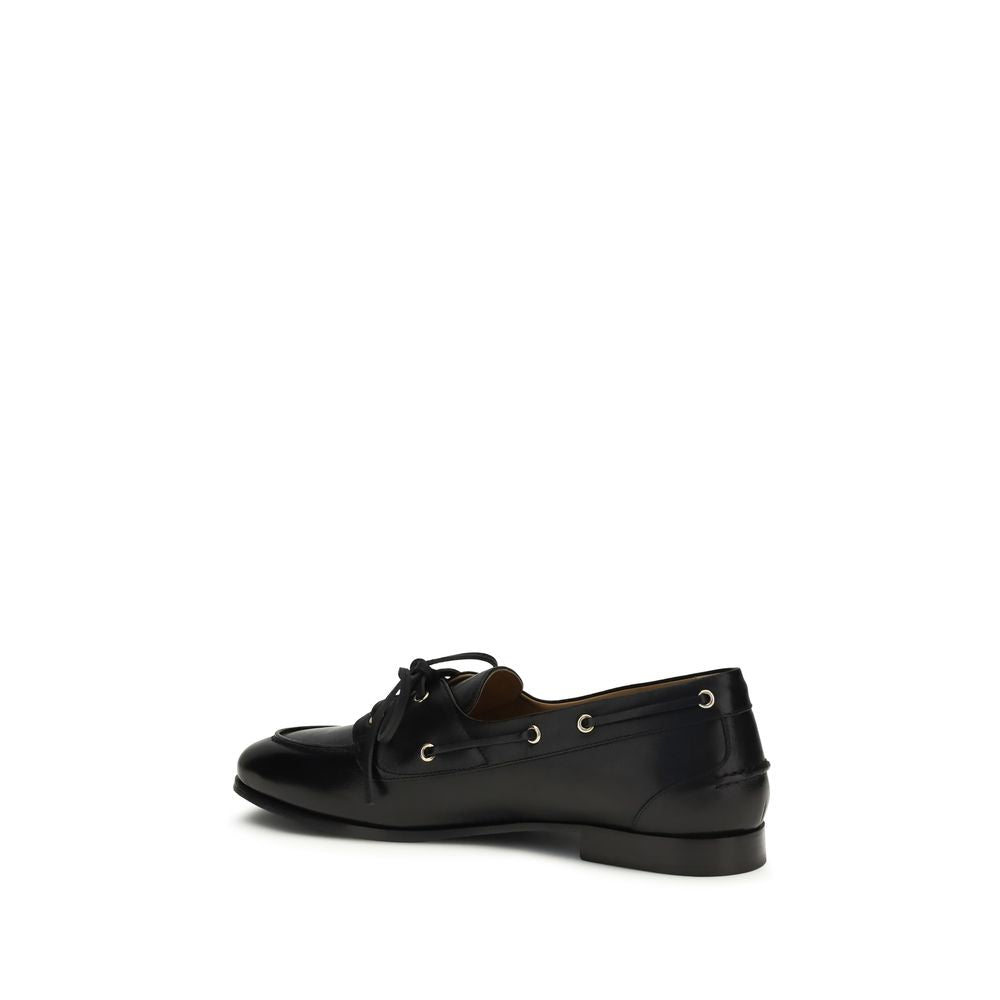 Bally Schwarze Loafer aus Büffelleder zum Hineinschlüpfen