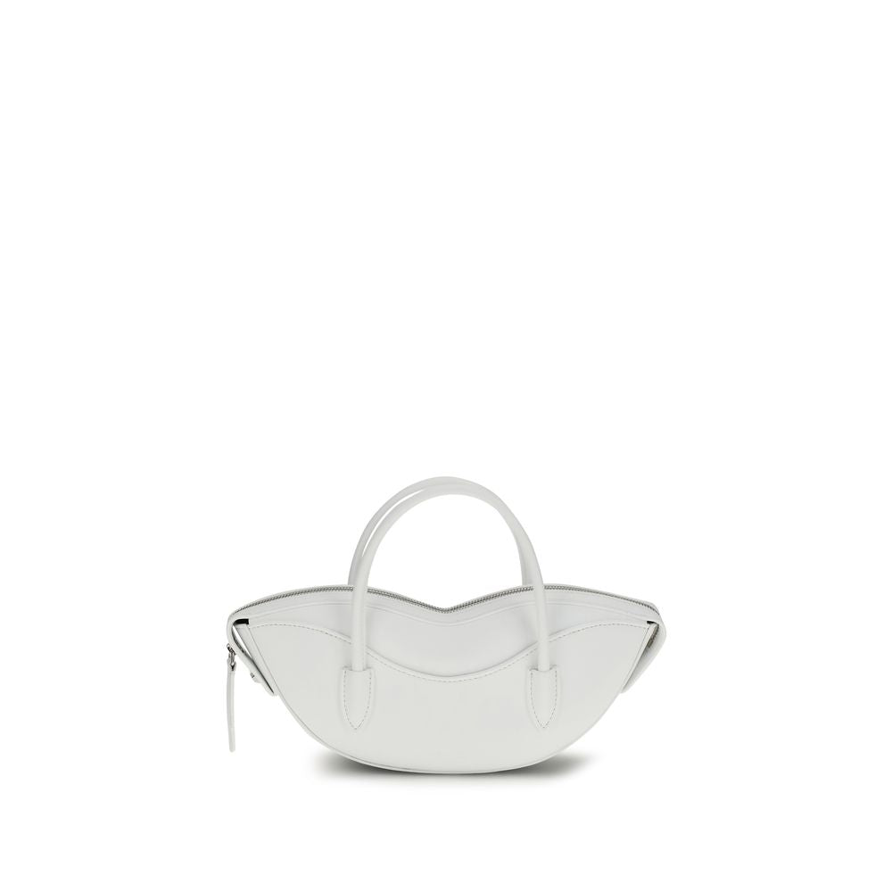 Fiorucci Weiße Bos Taurus Kalbsleder Schultertasche