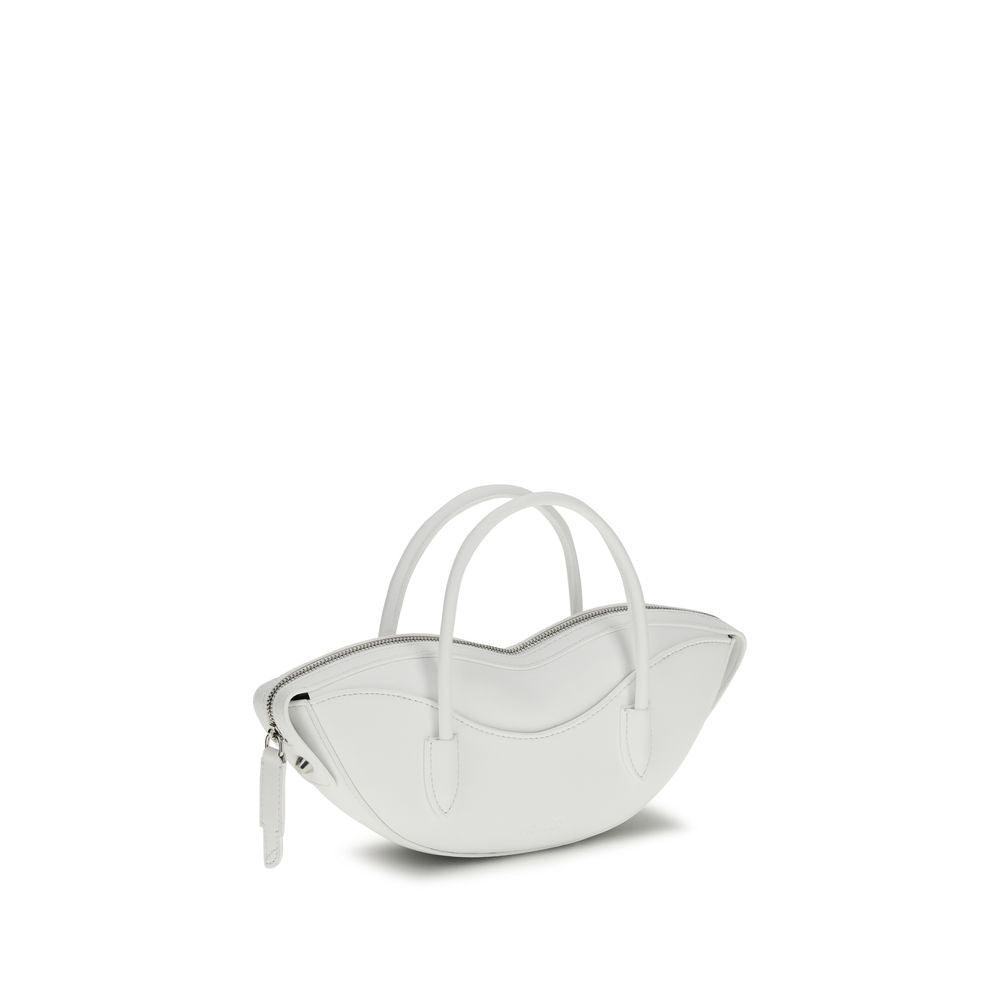 Fiorucci Weiße Bos Taurus Kalbsleder Schultertasche