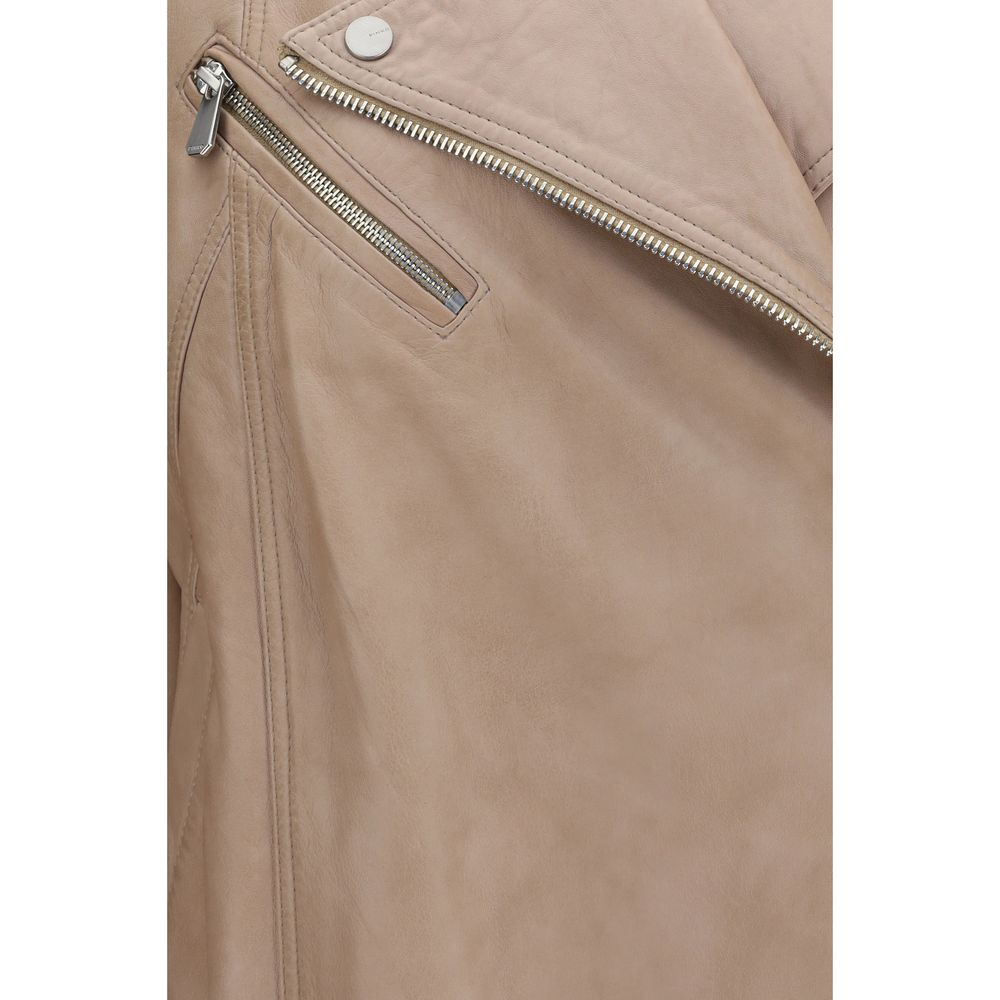 PINKO Beige Lammlederjacke