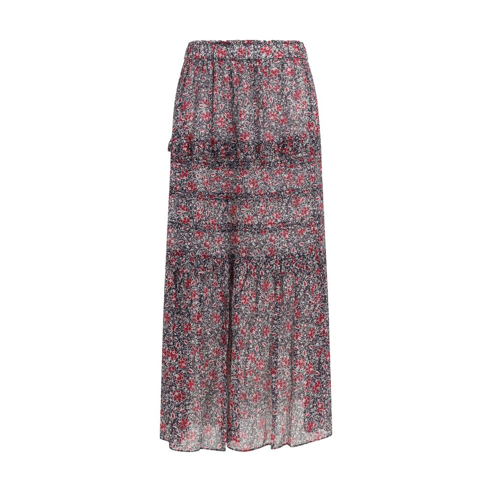 Isabel Marant Étoile Lila Baumwollrock Lang