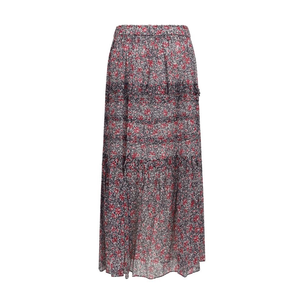 Isabel Marant Étoile Lila Baumwollrock Lang