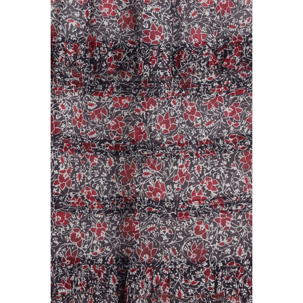 Isabel Marant Étoile Lila Baumwollrock Lang