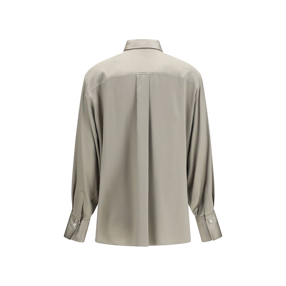 Brunello Cucinelli Zweifarbige Seidenbluse