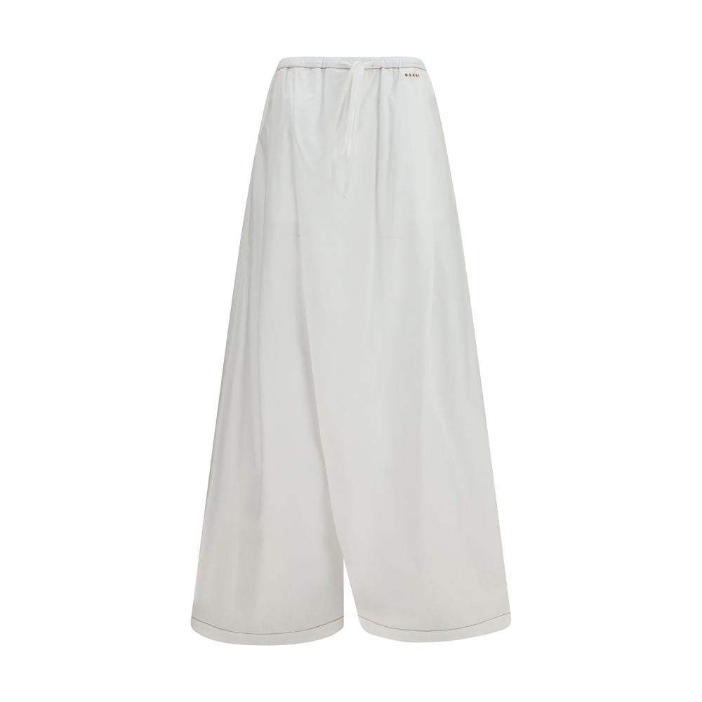Marni Weiße Baumwollhose im Casual-Look