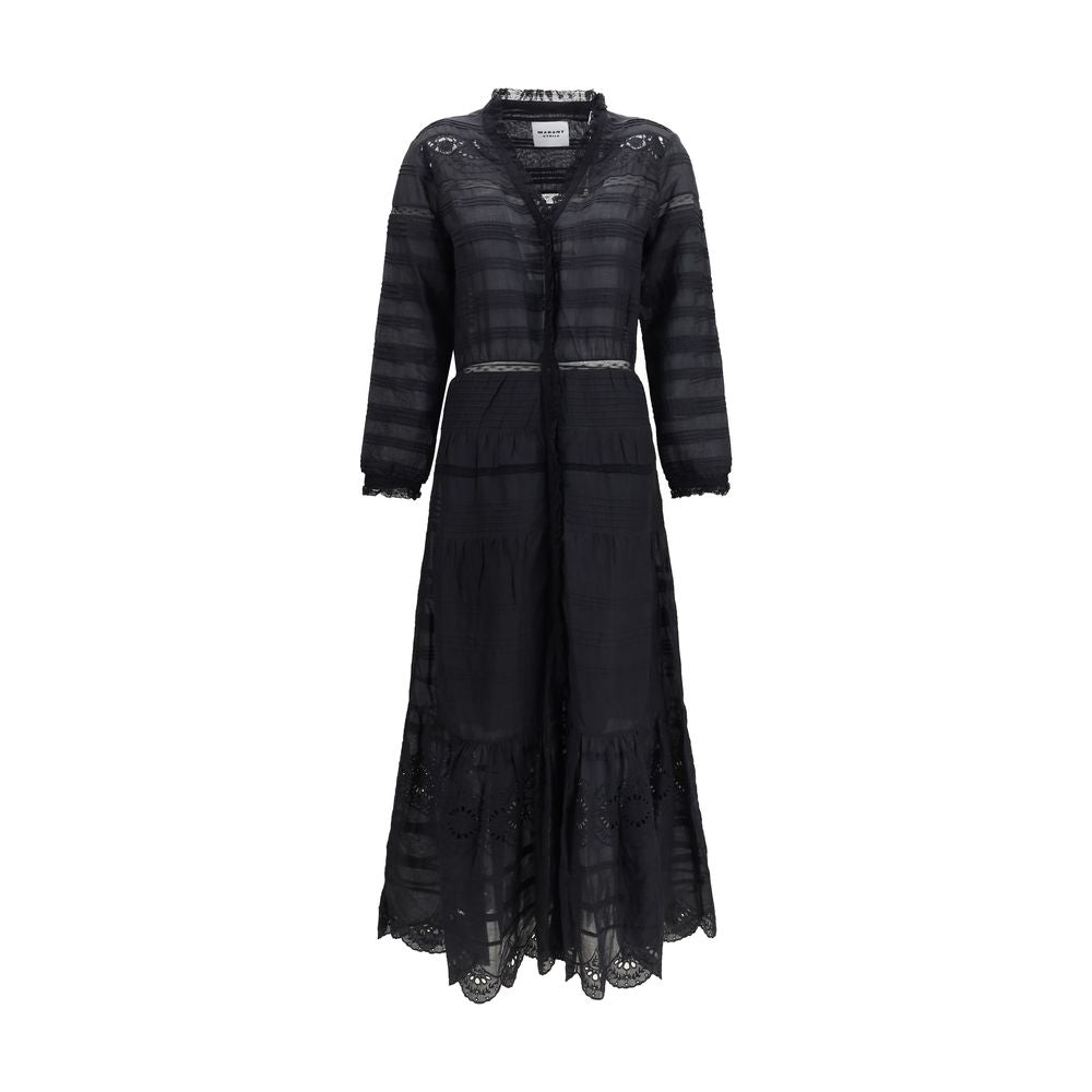 Isabel Marant Étoile Schwarzes Baumwoll-Freizeitkleid