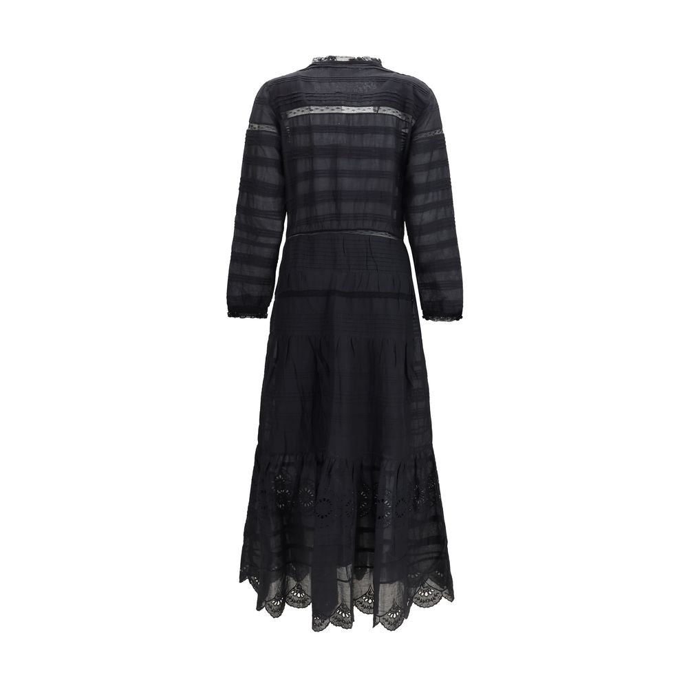 Isabel Marant Étoile Schwarzes Baumwoll-Freizeitkleid