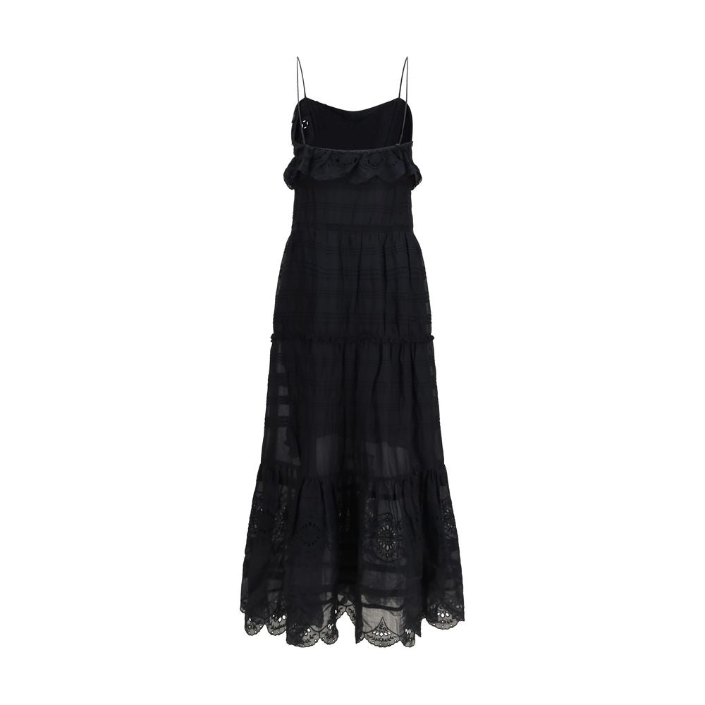 Isabel Marant Étoile Schwarzes Baumwoll-Freizeitkleid