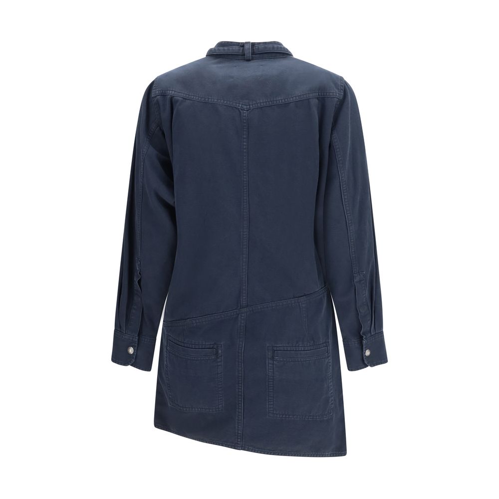 Isabel Marant Étoile Blaues Baumwoll-Freizeitkleid