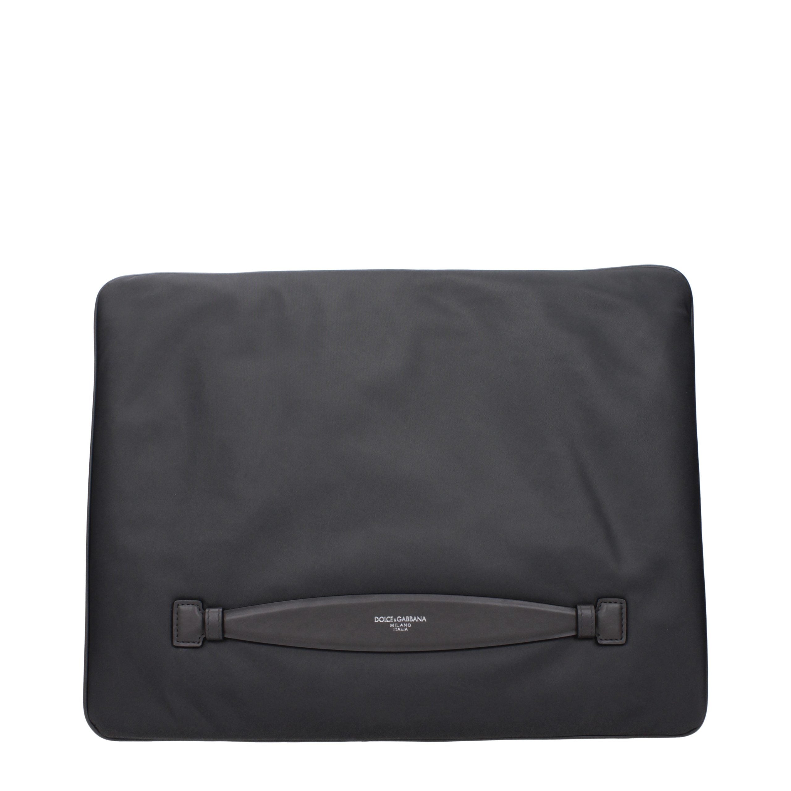 Dolce & Gabbana Graue Stoff-Clutch