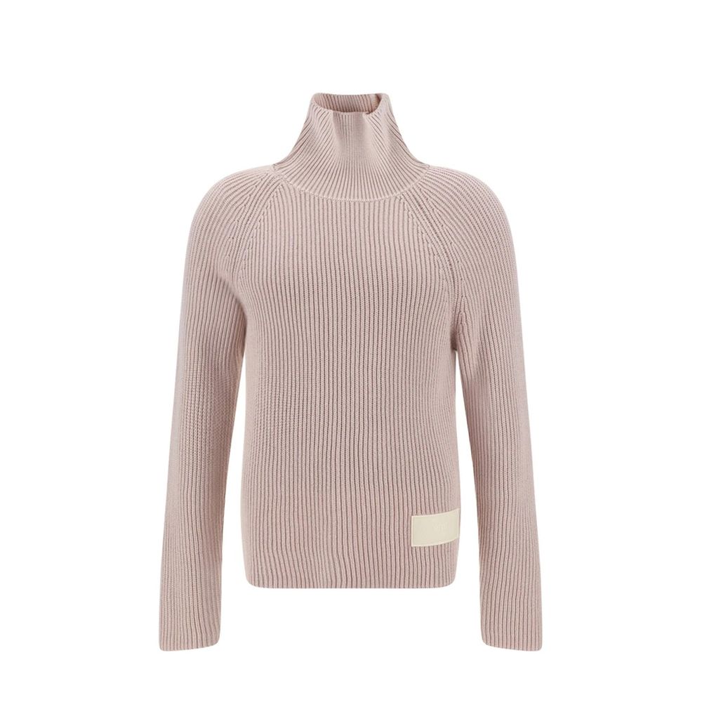 Ami Paris Mehrfarbiger Rollkragenpullover aus Baumwolle