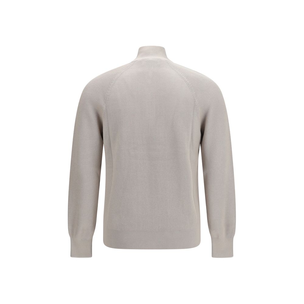 Brunello Cucinelli Beige Baumwoll-Sweatshirt