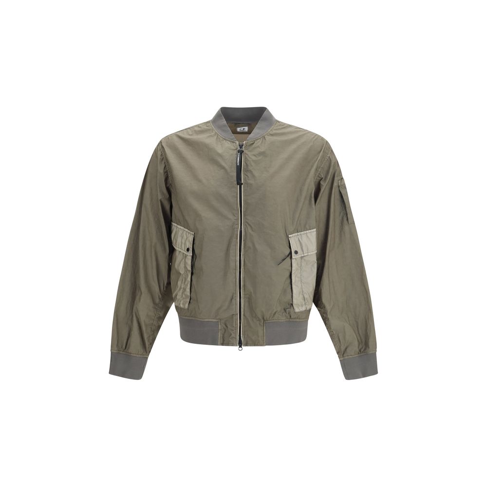 C.P. Company Zweifarbige Polyamid-Bomberjacke