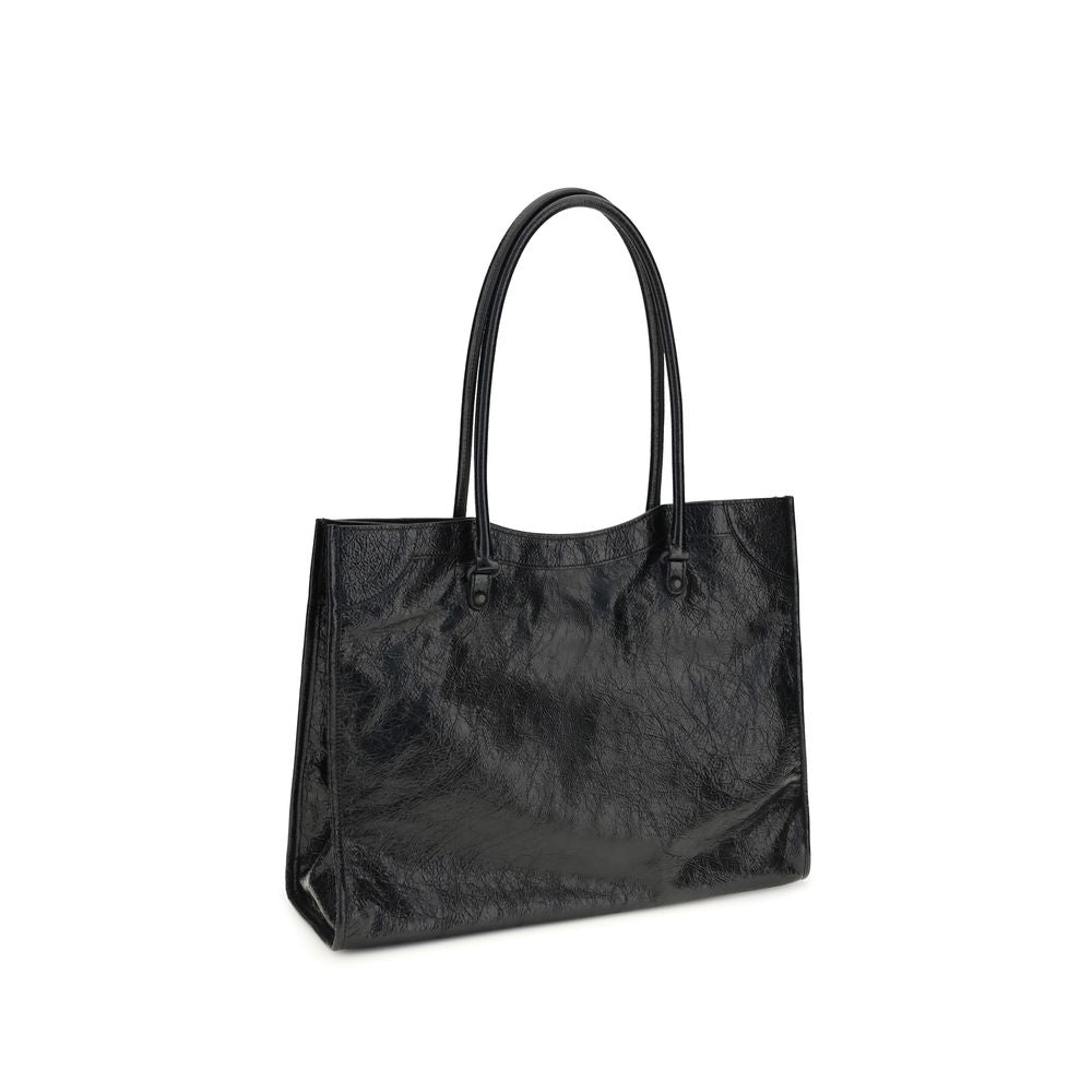 Balenciaga Schwarze Lammleder Schultertasche Ovis Aries Aries