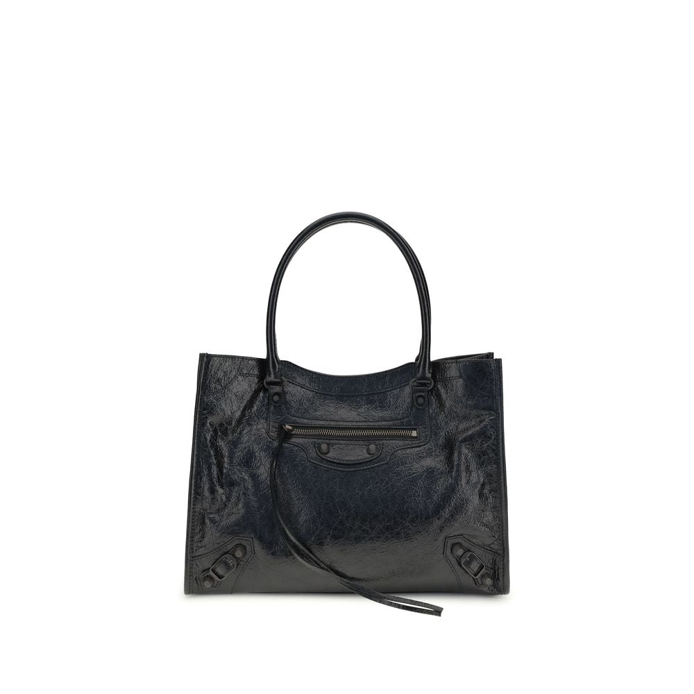 Balenciaga Schwarze Lammleder Schultertasche Ovis Aries Aries