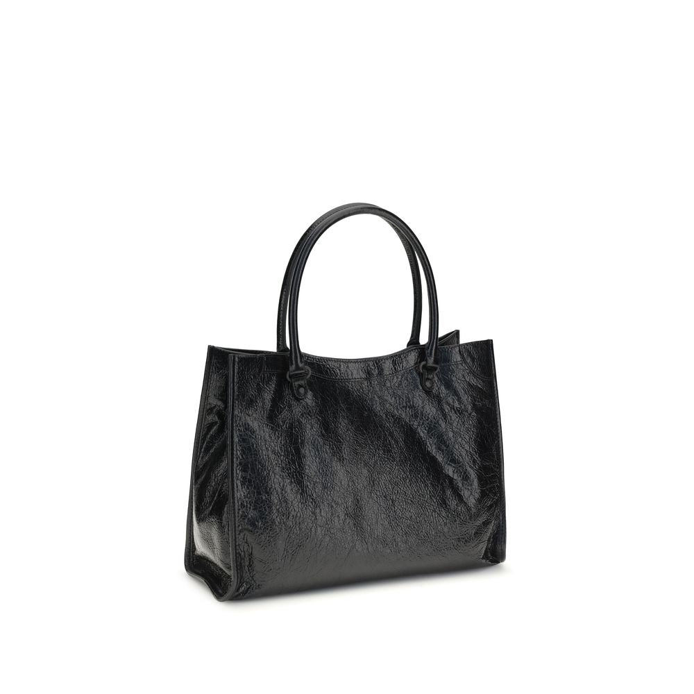 Balenciaga Schwarze Lammleder Schultertasche Ovis Aries Aries