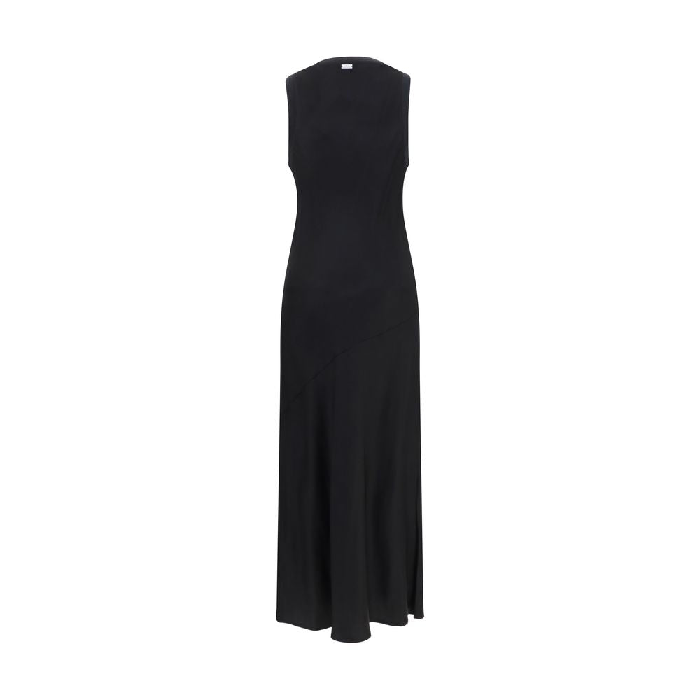 Ami Paris Schwarzes Viskose-Freizeitkleid