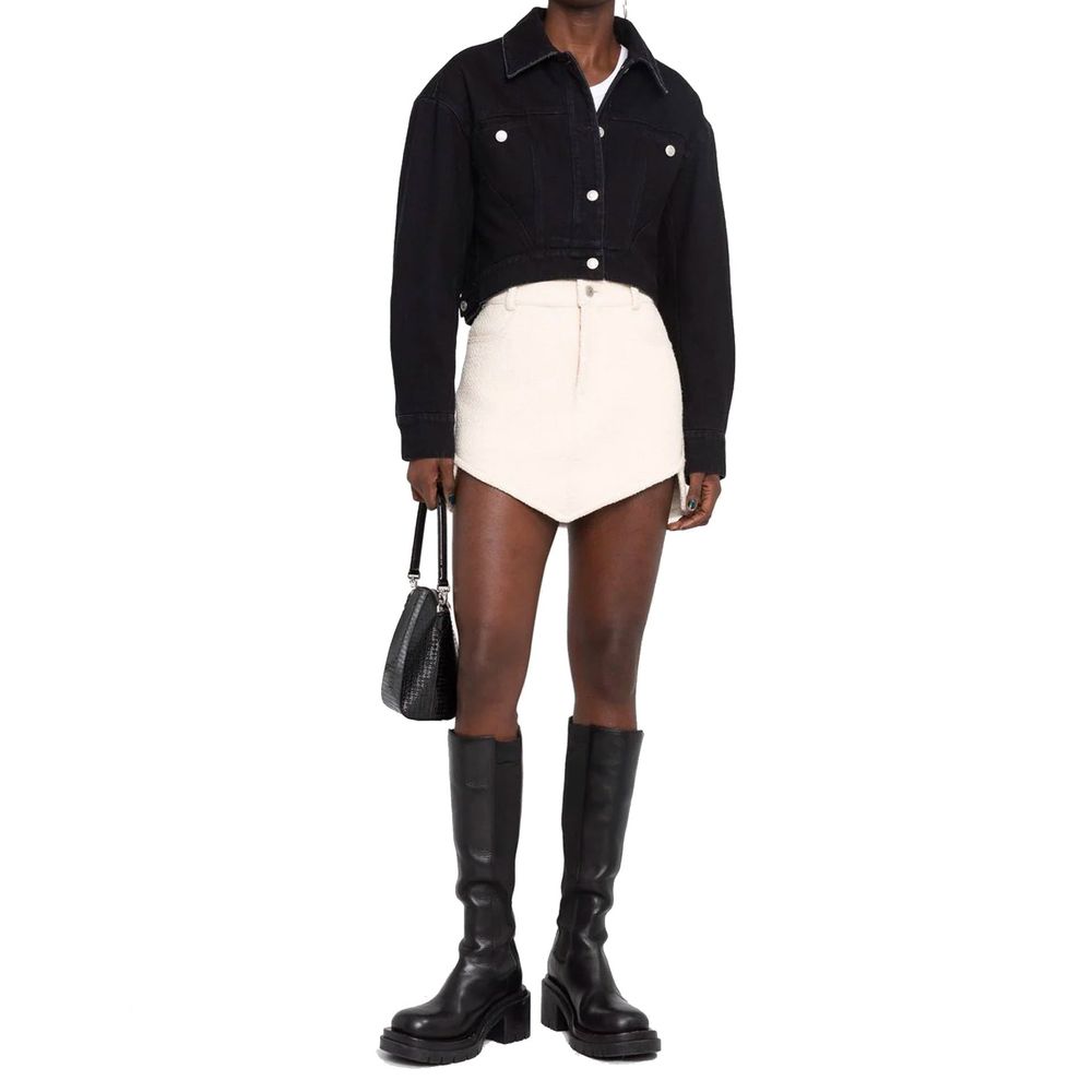 Alexander McQueen Schwarze Baumwoll-Denimjacke