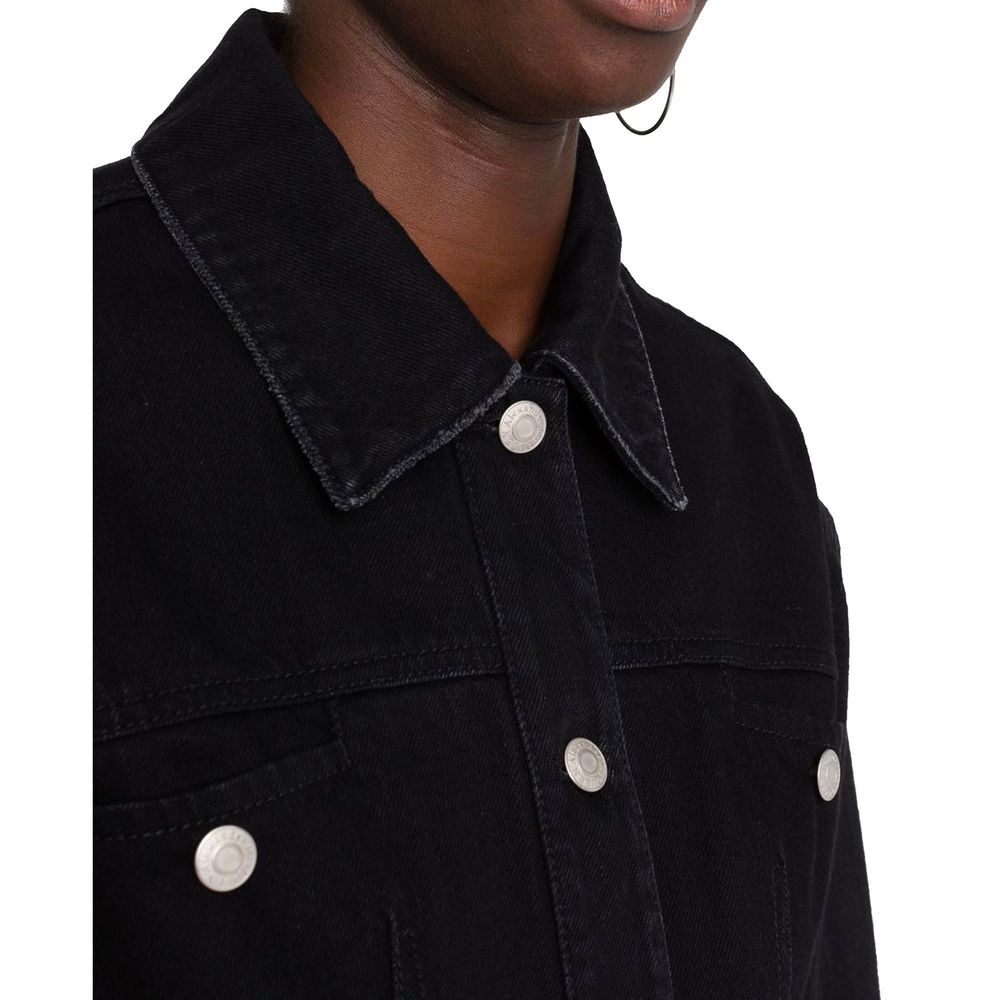 Alexander McQueen Schwarze Baumwoll-Denimjacke