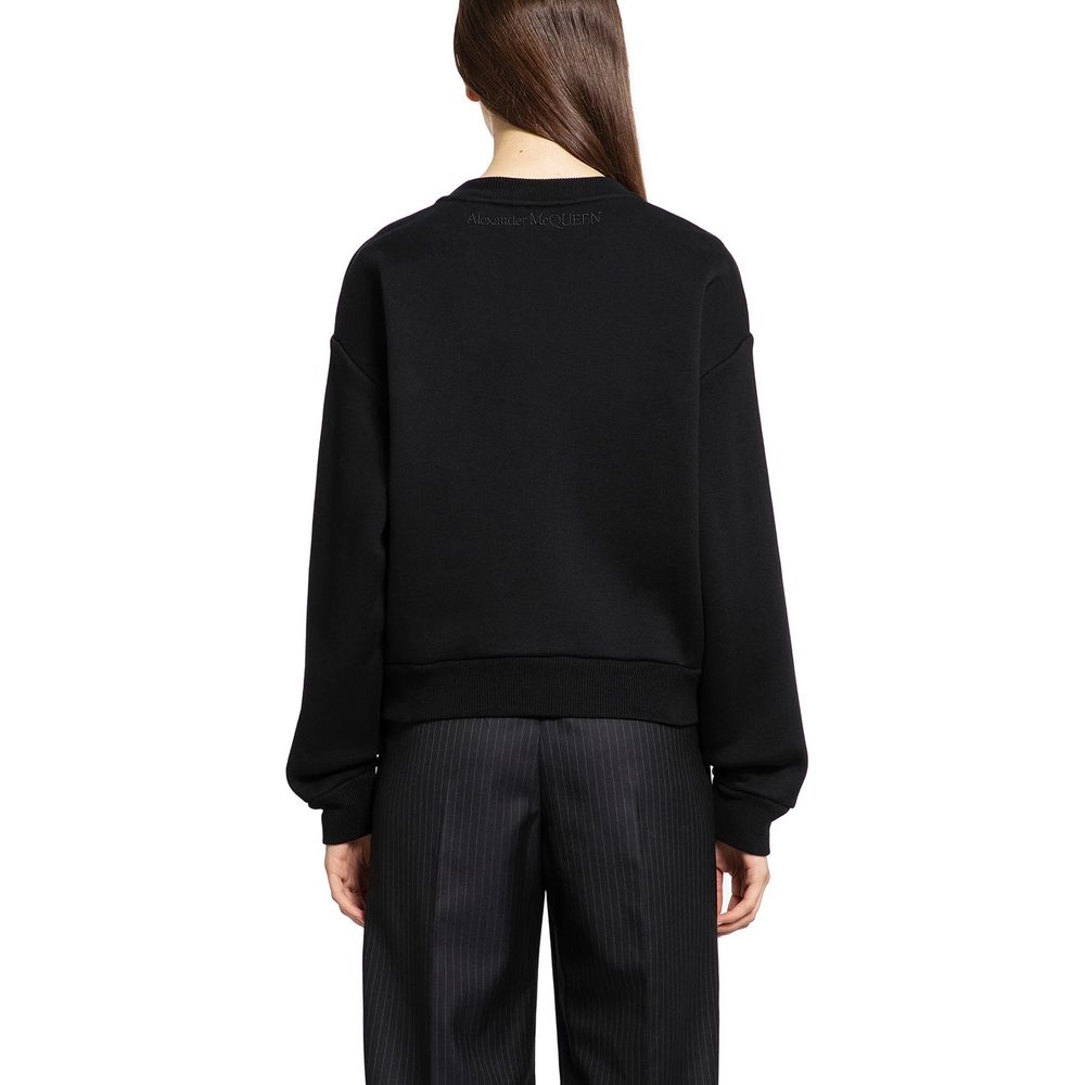 Alexander McQueen Schwarzer Baumwoll-Sweatshirt