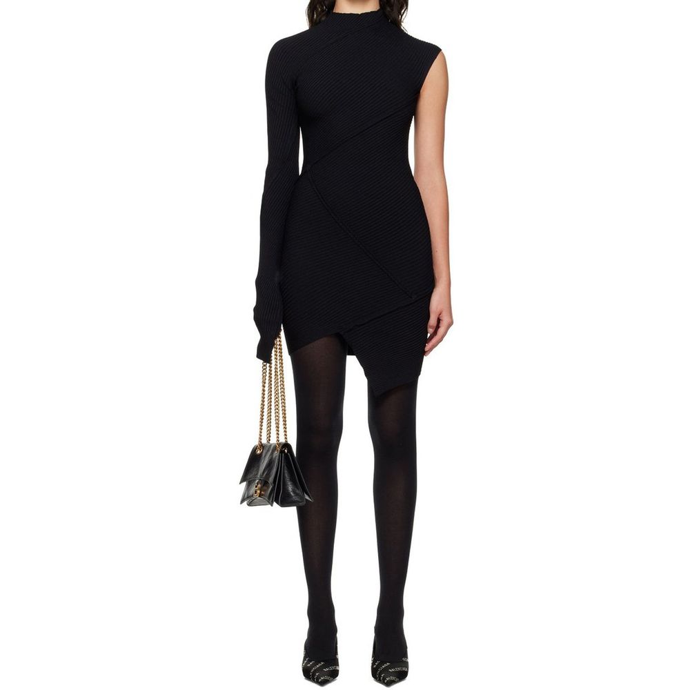 Balenciaga Schwarzes Freizeitkleid aus Polyester