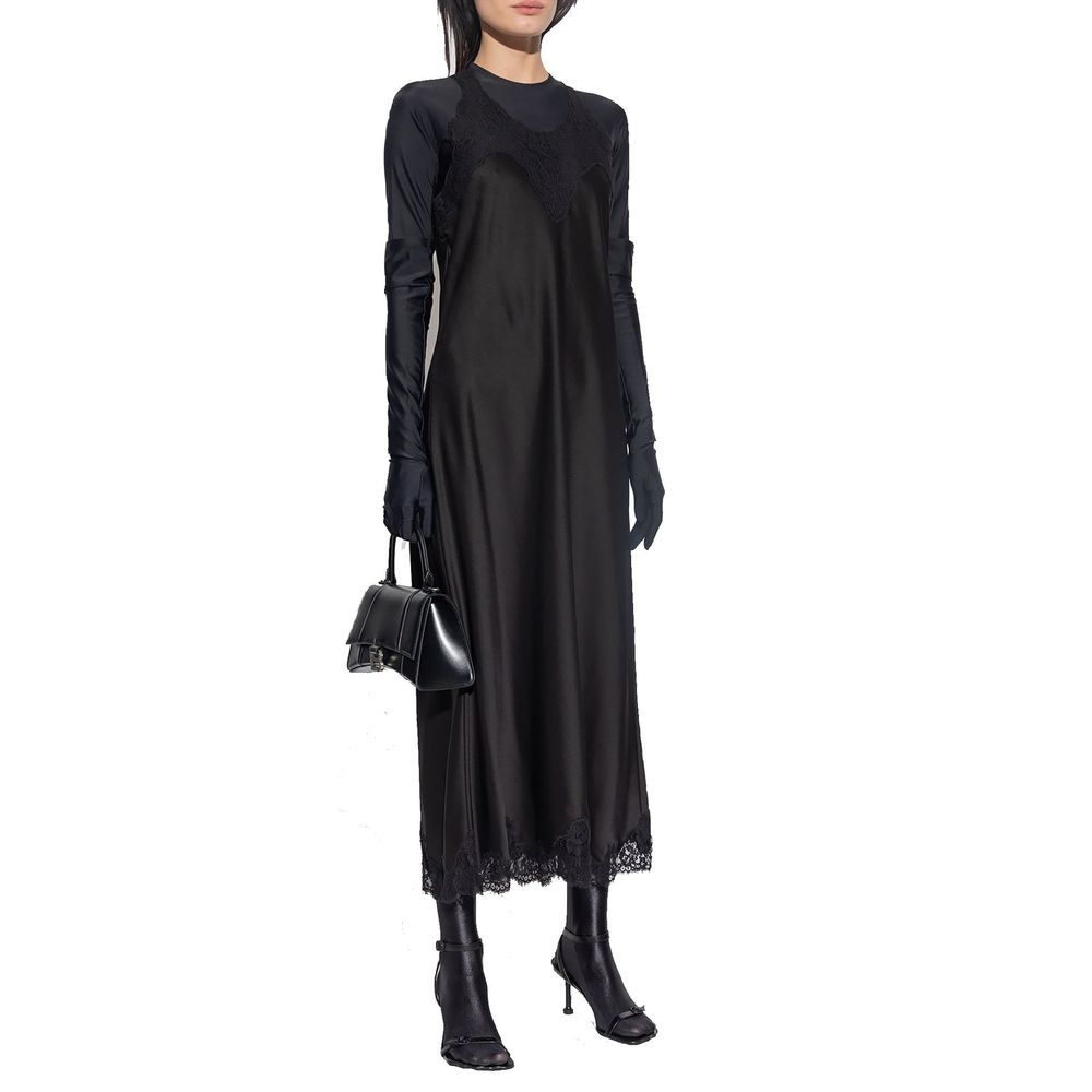Balenciaga Schwarzes Freizeitkleid aus Acetat