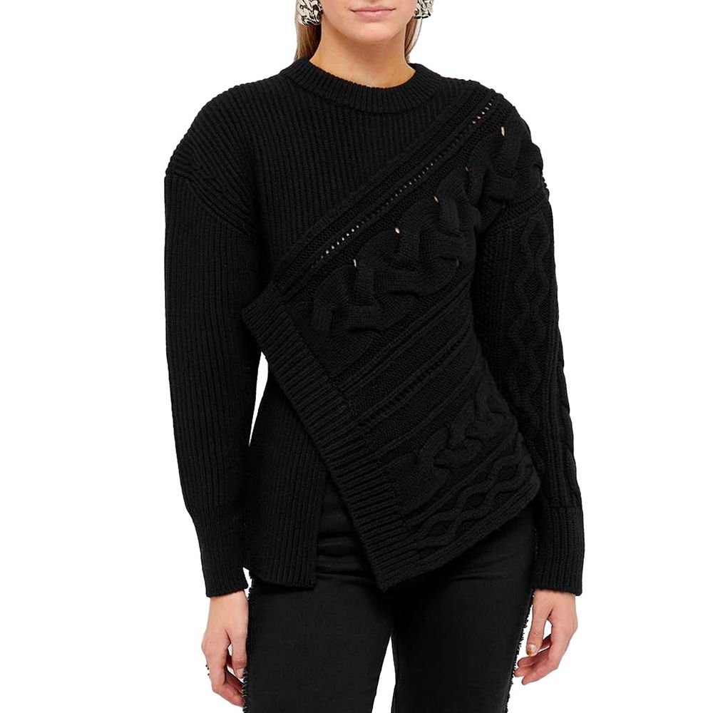 Alexander McQueen Schwarzer Wollpullover