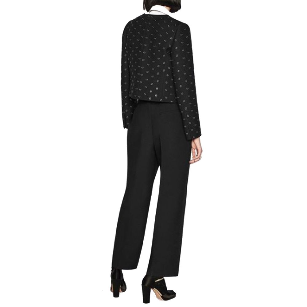 Dior Schwarze Woll-Freizeithose