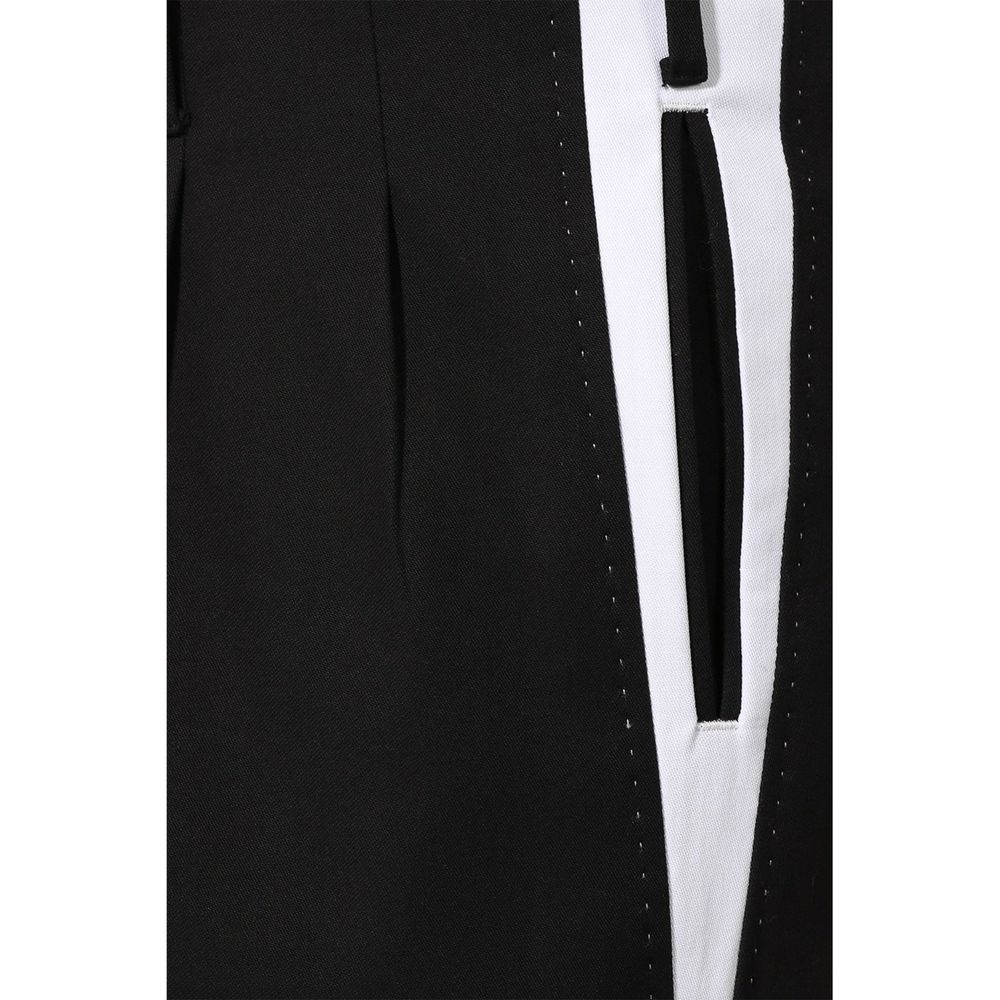 Dolce & Gabbana Schwarze Baumwoll-Freizeithose