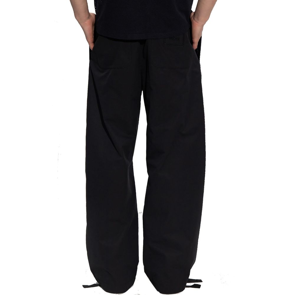 Versace Schwarze Baumwoll-Freizeithose