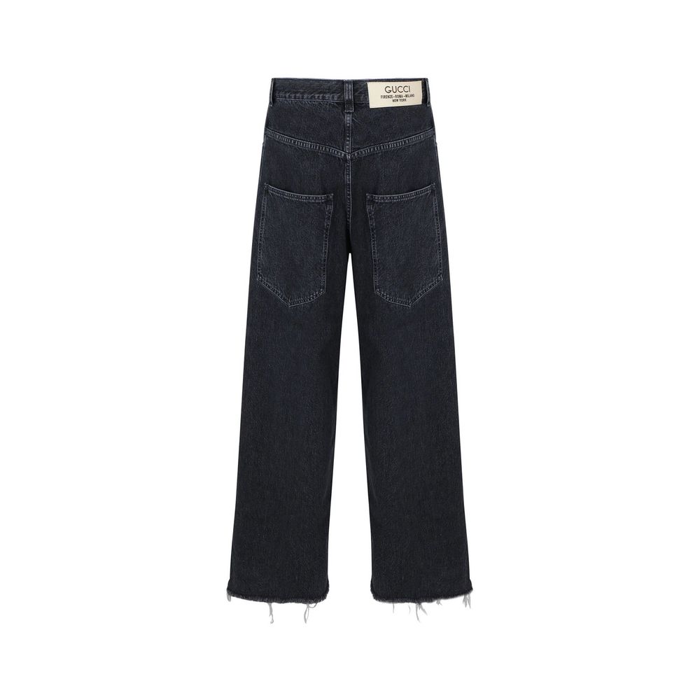 Gucci Schwarze Baumwolljeans Denim
