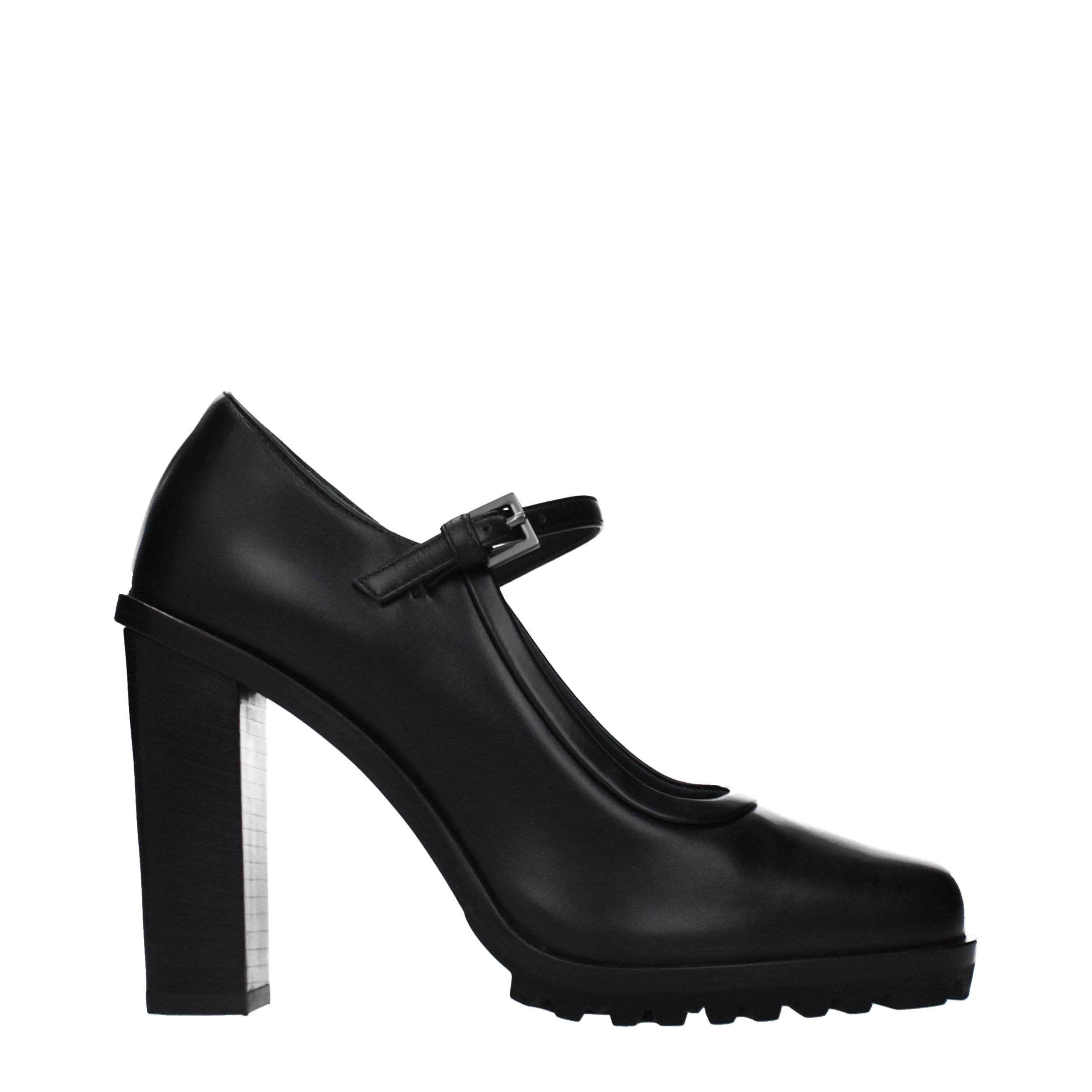 Max Mara Schwarze Leder Pumps mit hohem Absatz