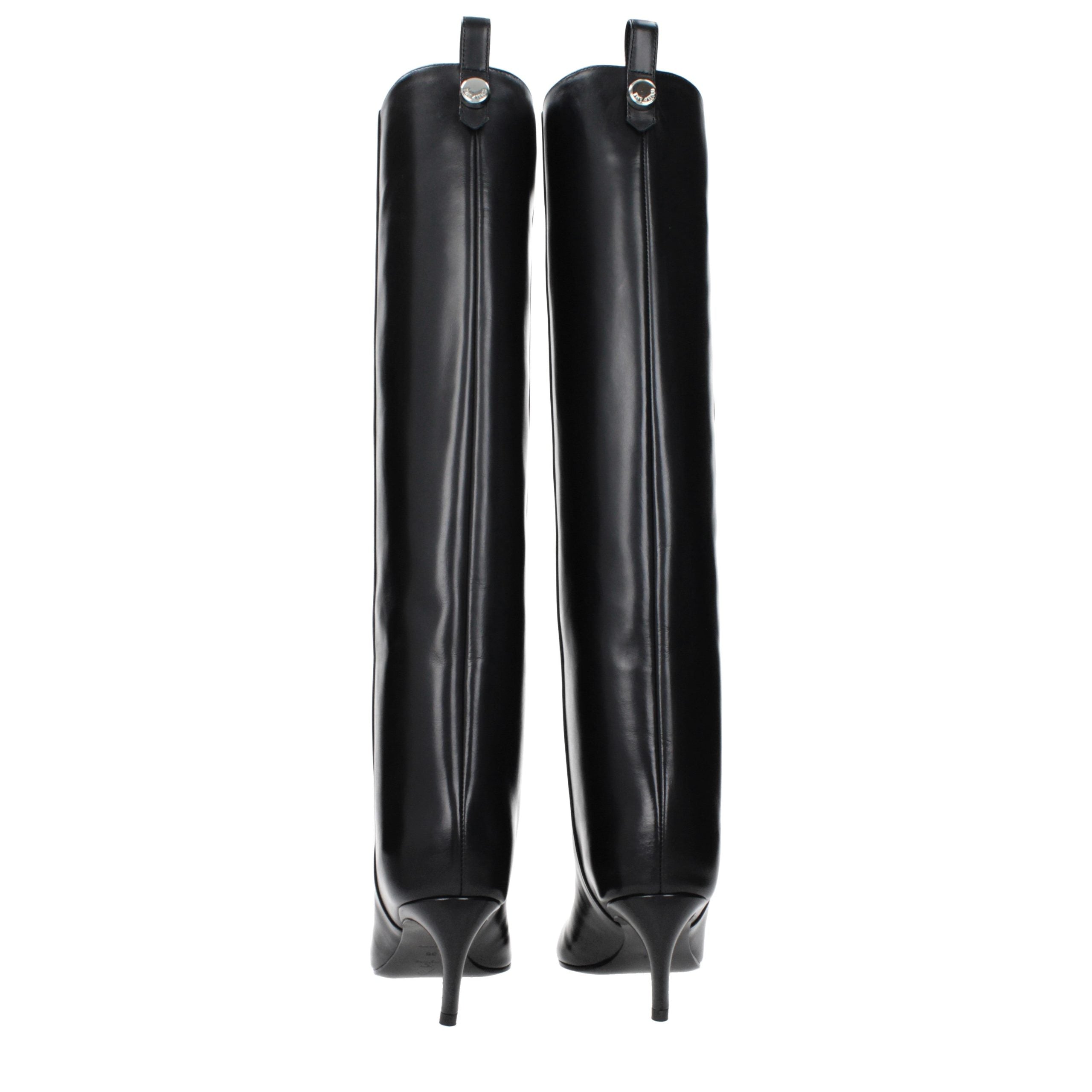 The Attico Schwarze Lederstiefel