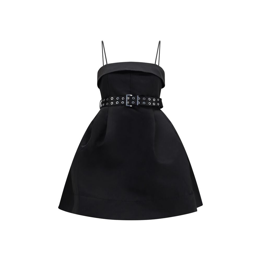 Ganni Schwarzes Freizeitkleid aus Polyester