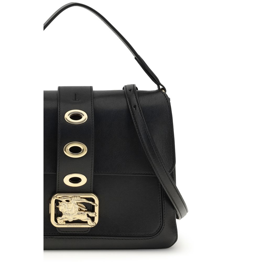 Burberry Schwarze Lammleder Handtasche Ovis Aries Aries