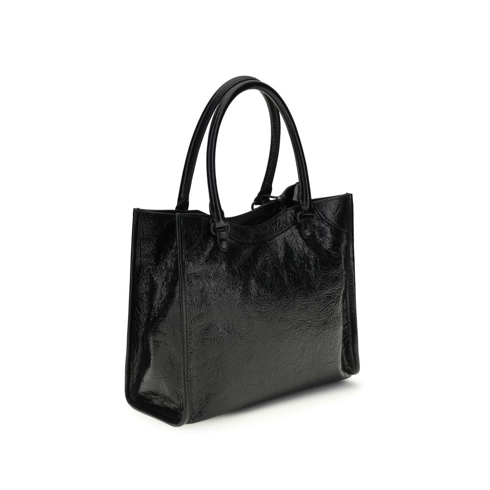 Balenciaga Schwarze Lammleder Schultertasche Ovis Aries Aries