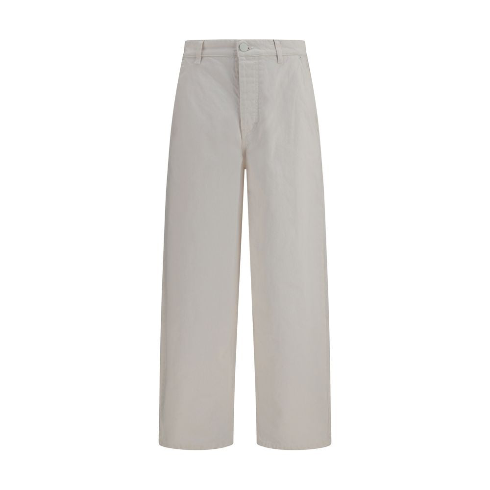 Ami Paris Weiße Baumwoll-Jeans Denim
