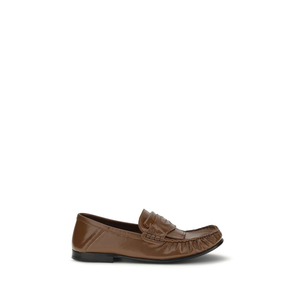 Marni Braune Lammleder-Loafer Ovis Aries Aries