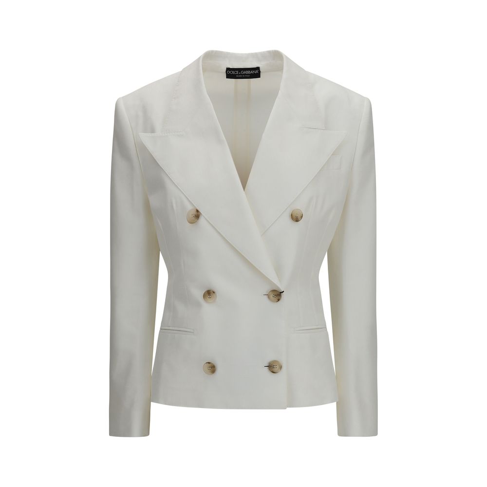Dolce & Gabbana Weißer Baumwollblazer