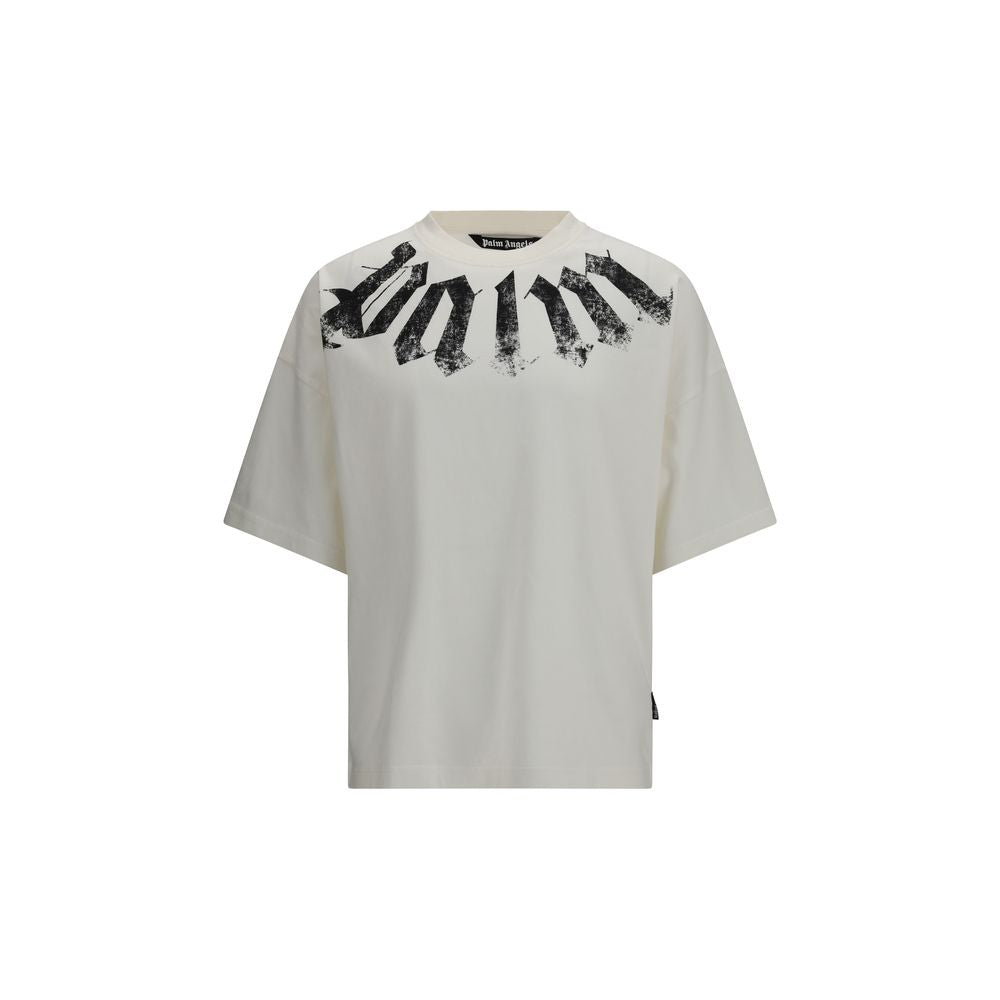 Palm Angels Weißes Baumwoll-T-Shirt