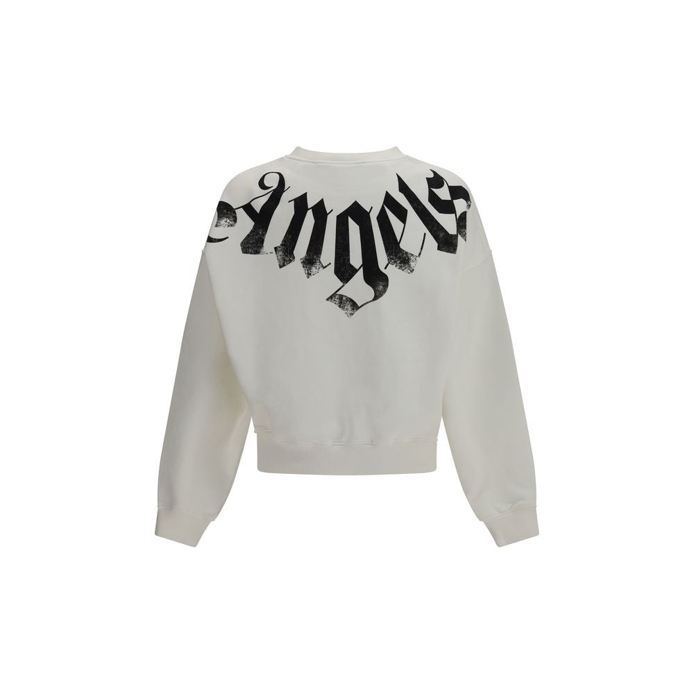 Palm Angels Weißes Baumwoll-Sweatshirt
