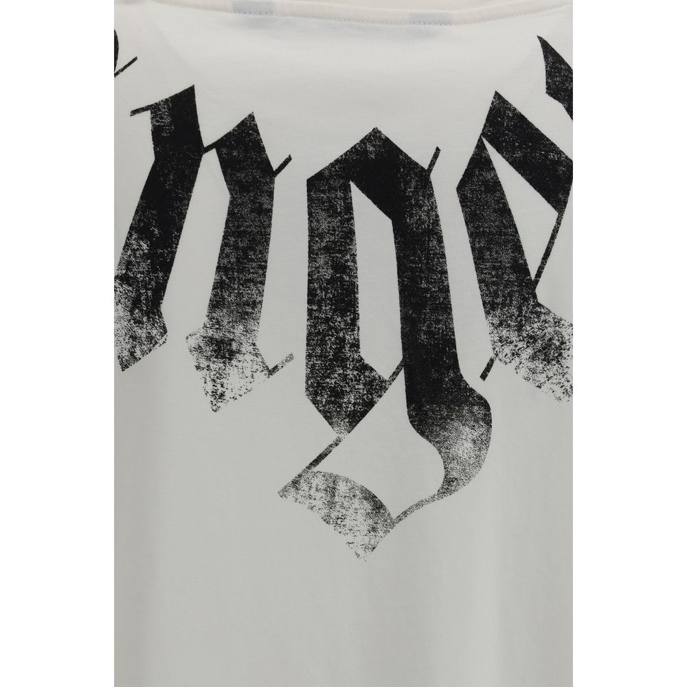 Palm Angels Weißes Baumwoll-T-Shirt