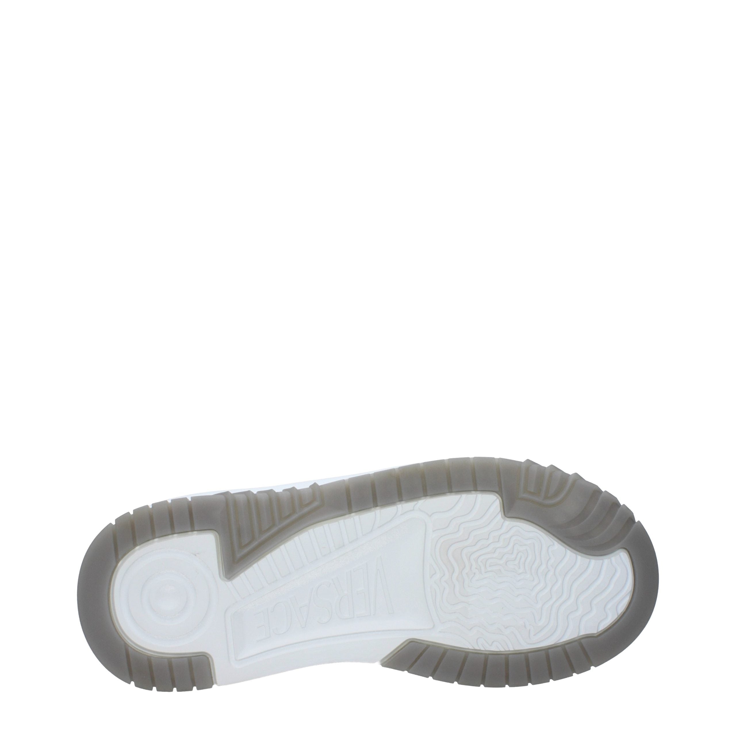 Versace Graue Leder Low-Top-Sneaker